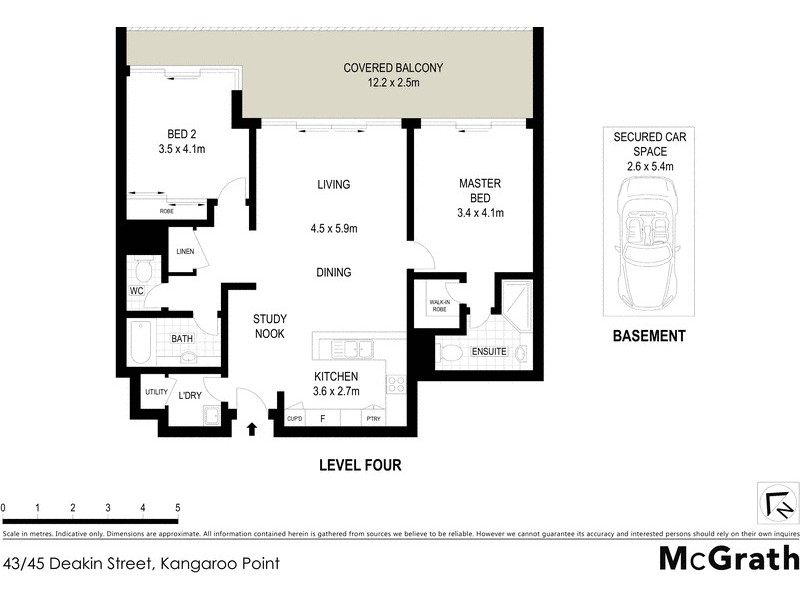 43/45 Deakin Street, Kangaroo Point QLD 4169 Floorplan