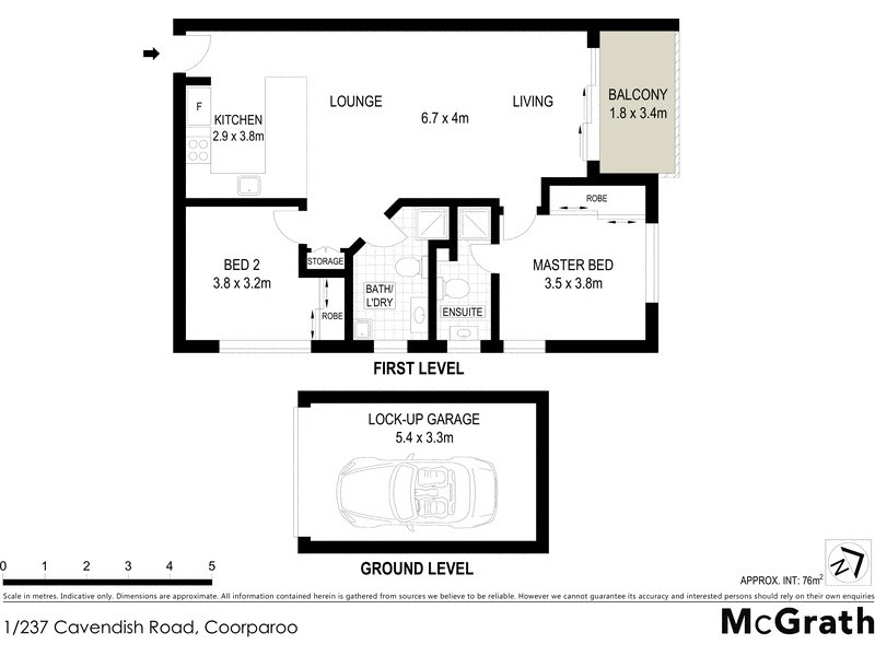 1/237 Cavendish Road, Coorparoo QLD 4151 Floorplan