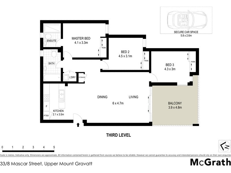 33/8 Mascar Street, Upper Mount Gravatt QLD 4122 Floorplan