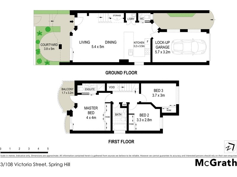 3/108 Victoria Street, Spring Hill QLD 4000 Floorplan