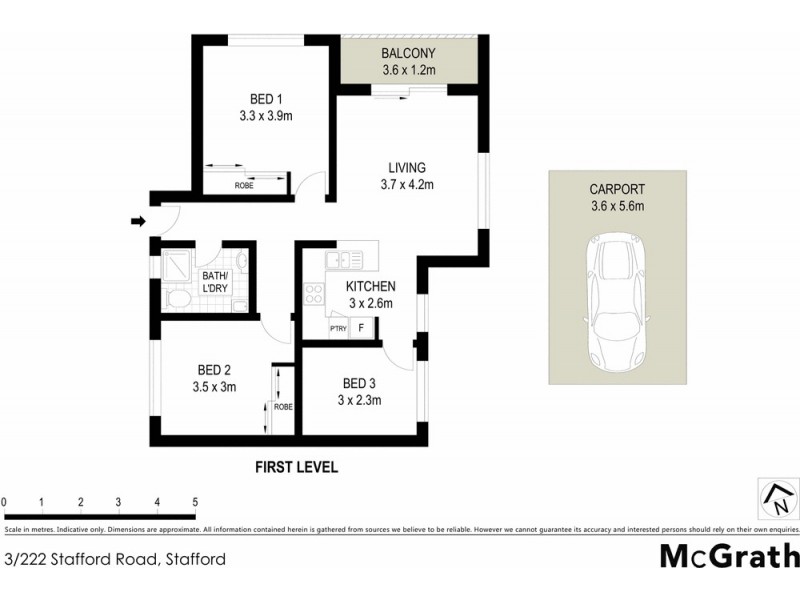 3/222 Stafford Road, Stafford QLD 4053 Floorplan