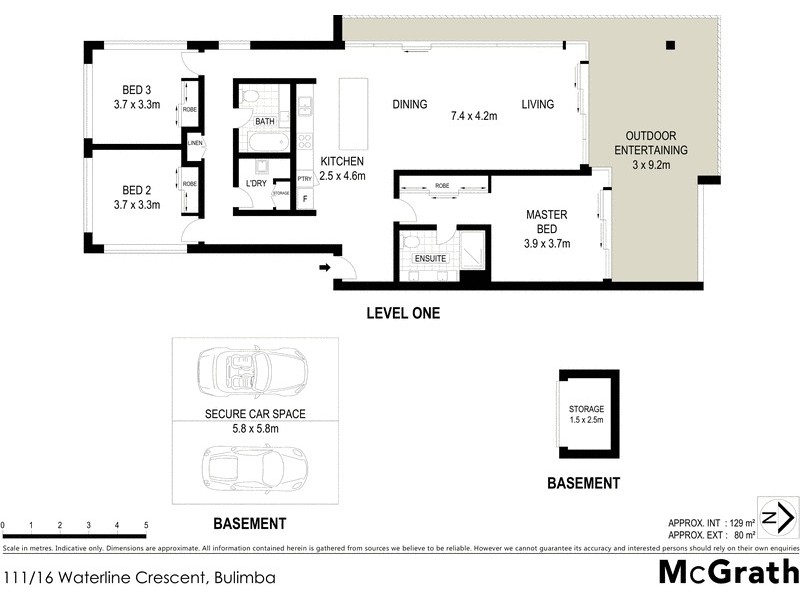 111/16 Waterline Crescent, Bulimba QLD 4171 Floorplan