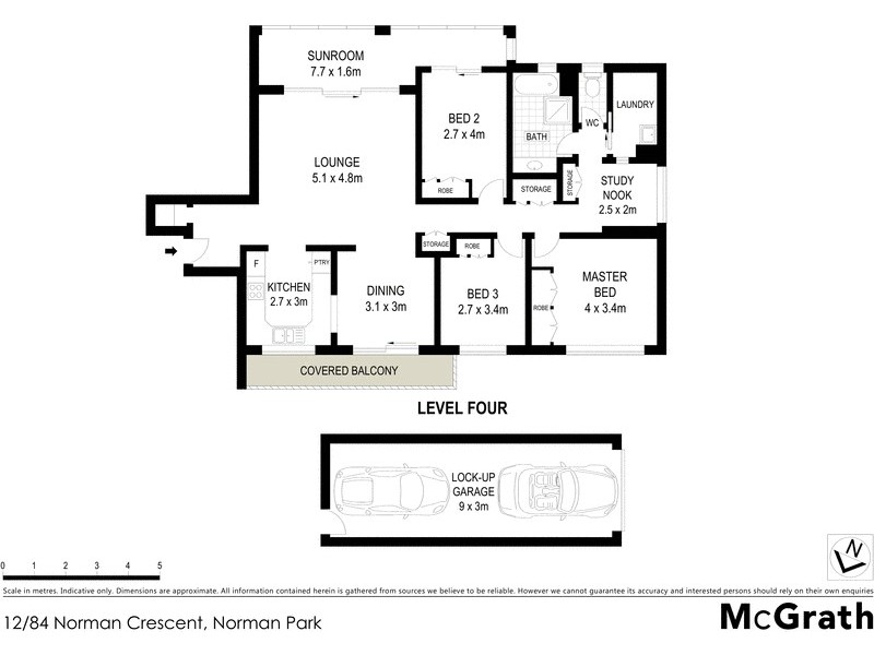 12/84 Norman Crescent, Norman Park QLD 4170 Floorplan