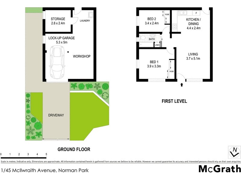 1/45 McIlwraith Avenue, Norman Park QLD 4170 Floorplan