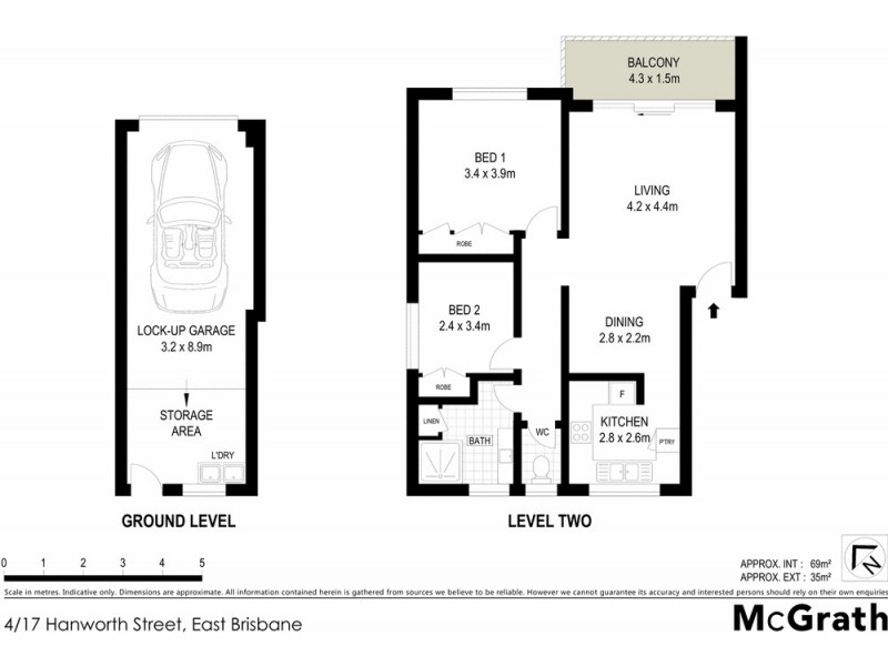4/17 Hanworth Street, East Brisbane QLD 4169 Floorplan