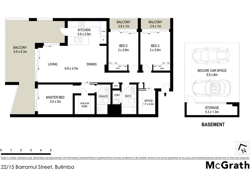 22/15 Barramul Street, Bulimba QLD 4171 Floorplan
