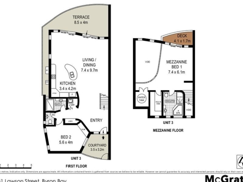 3 and 4/31 Lawson Street, Byron Bay NSW 2481