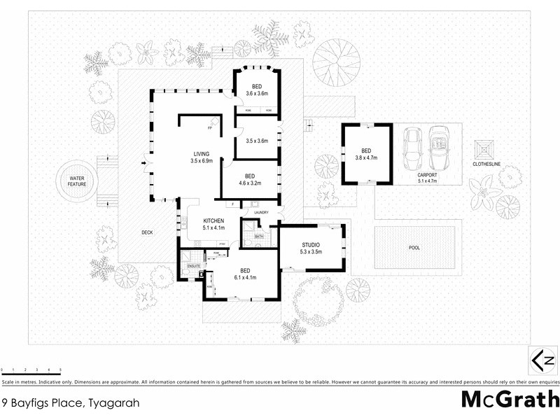 9 Bayfigs Place, Tyagarah NSW 2481 Floorplan