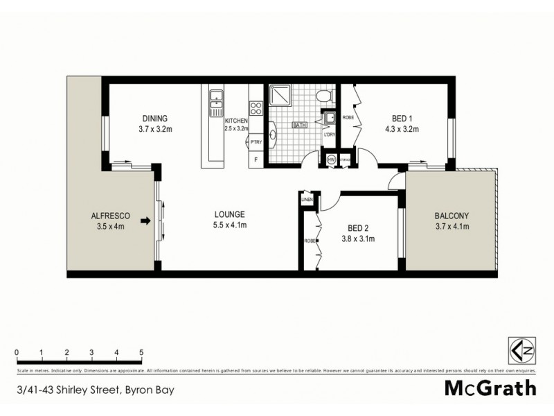 3/41 Shirley Street, Byron Bay NSW 2481 Floorplan