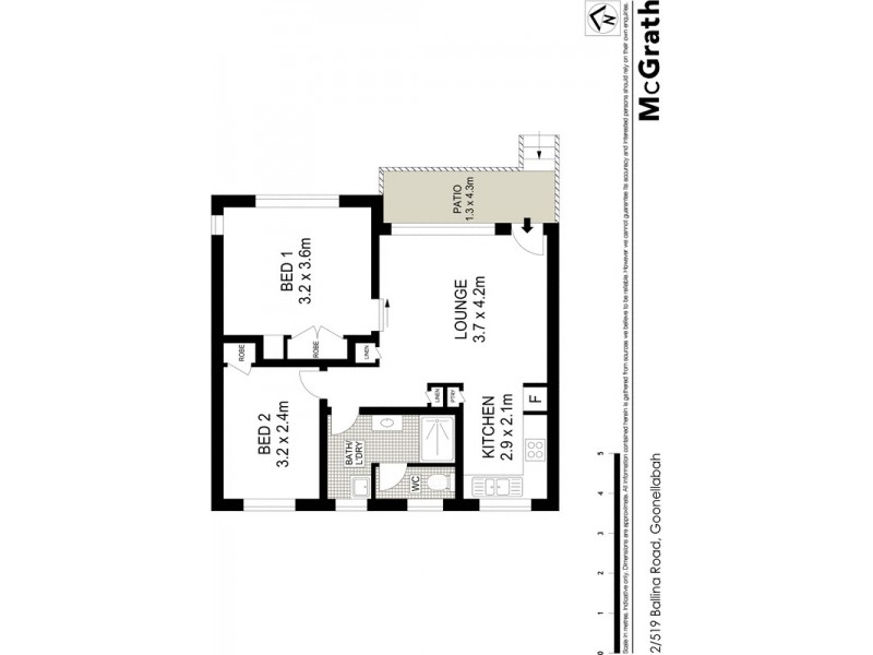 2/519 Ballina Road, Goonellabah NSW 2480 Floorplan