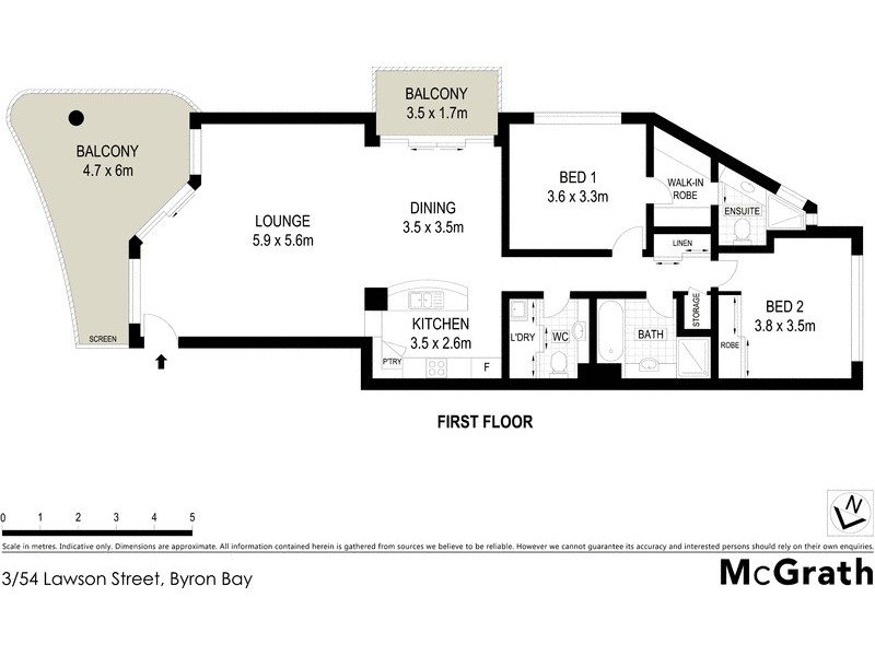 3/54 Lawson Street, Byron Bay NSW 2481 Floorplan
