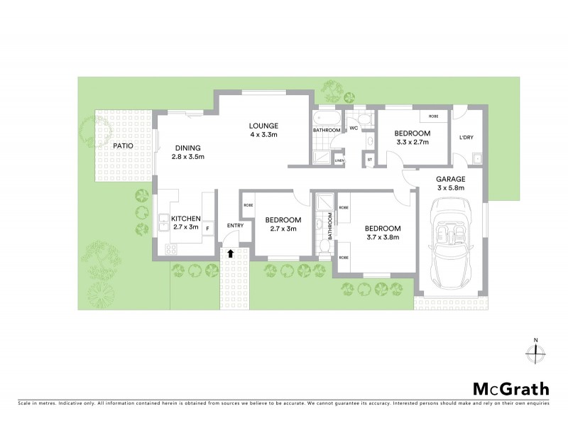 1/65 Brandon Street, Suffolk Park NSW 2481 Floorplan