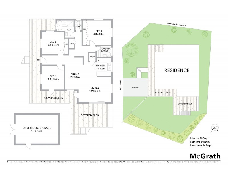 2 Bottlebrush Crescent, Suffolk Park NSW 2481 Floorplan