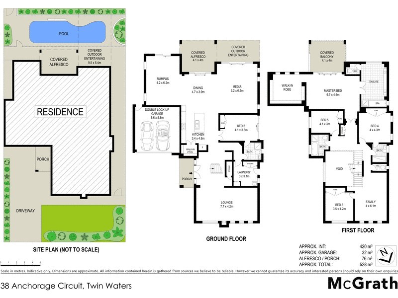 38 Anchorage Circuit, Twin Waters QLD 4564 Floorplan