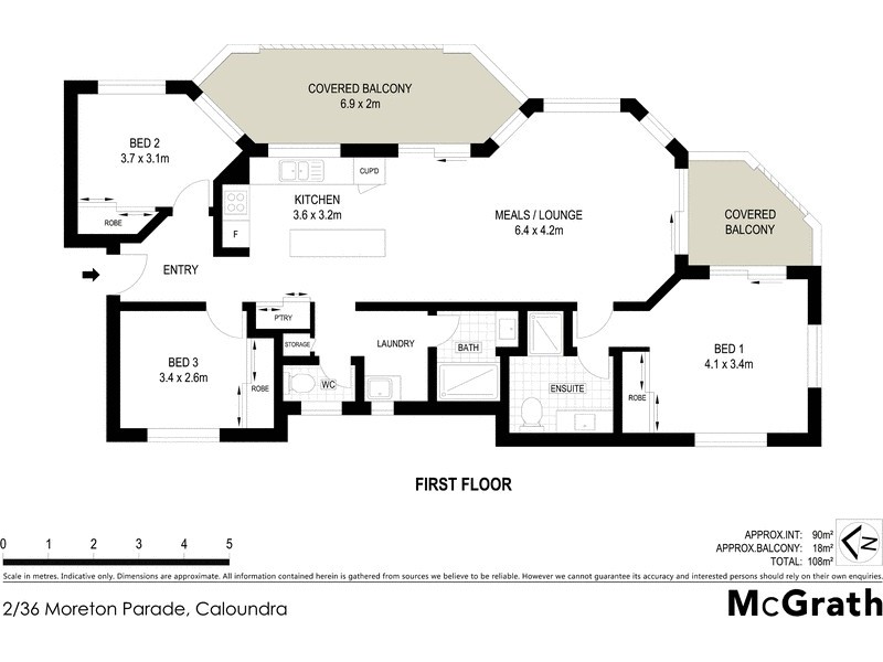 2/36 Moreton Parade, Caloundra QLD 4551 Floorplan