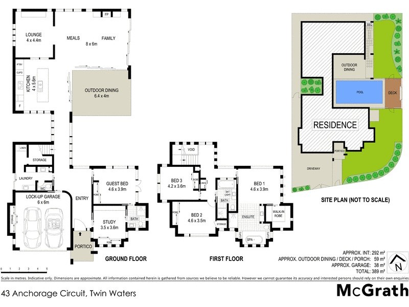 43 Anchorage Circuit, Twin Waters QLD 4564 Floorplan