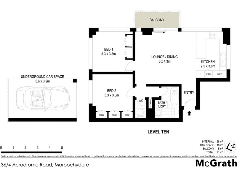 36/4 Aerodrome Road, Maroochydore QLD 4558 Floorplan