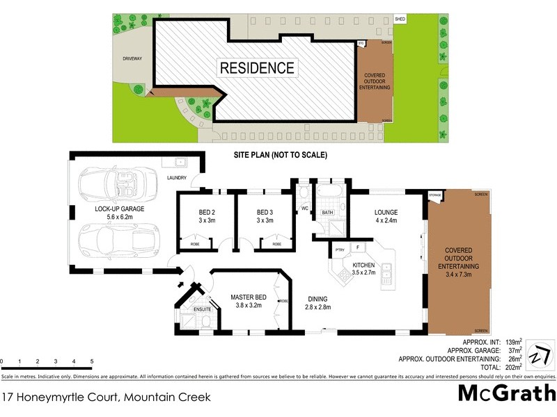 17 Honeymyrtle Court, Mountain Creek QLD 4557 Floorplan