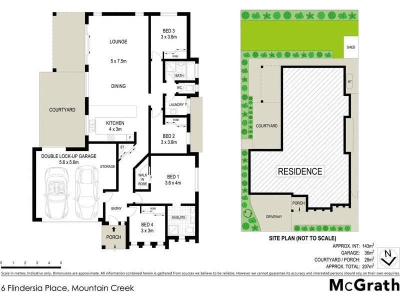 6 Flindersia Place, Mountain Creek QLD 4557 Floorplan