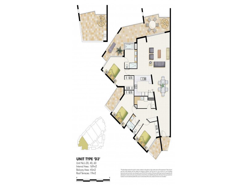 60/7 Grand Parade, Kawana Island QLD 4575 Floorplan