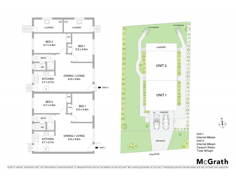 1 & 2/69 King Street, Buderim QLD 4556 Floorplan