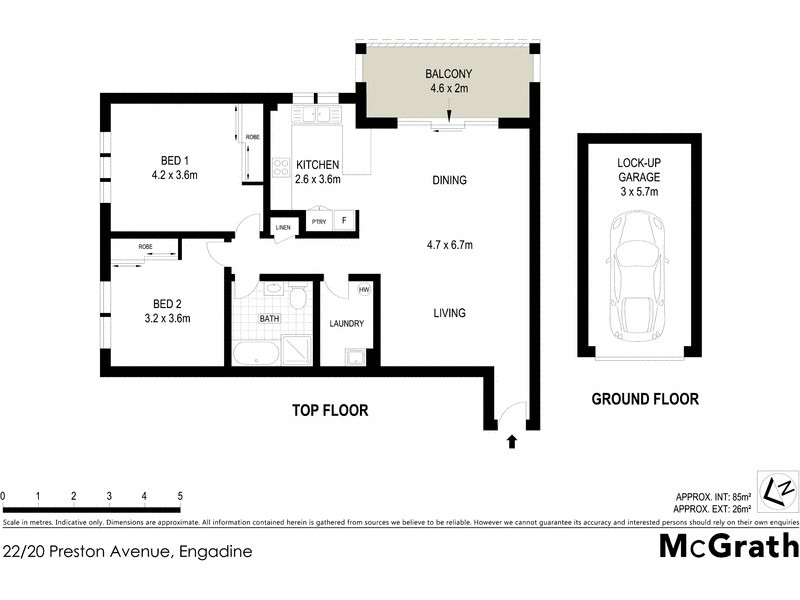 22/20 Preston Avenue, Engadine NSW 2233 Floorplan