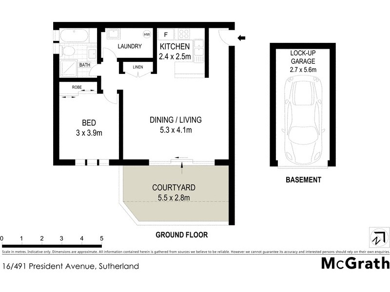 16/491 President Avenue, Sutherland NSW 2232 Floorplan