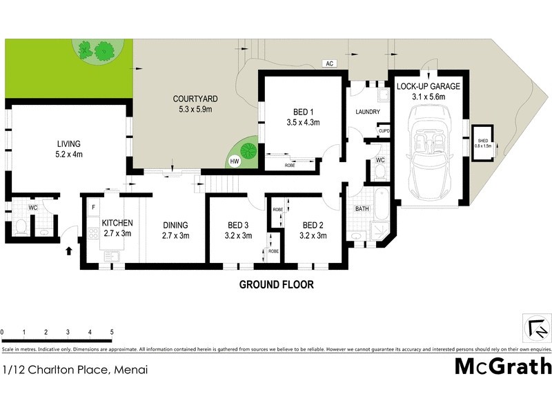 1/12 Charlton Place, Menai NSW 2234 Floorplan