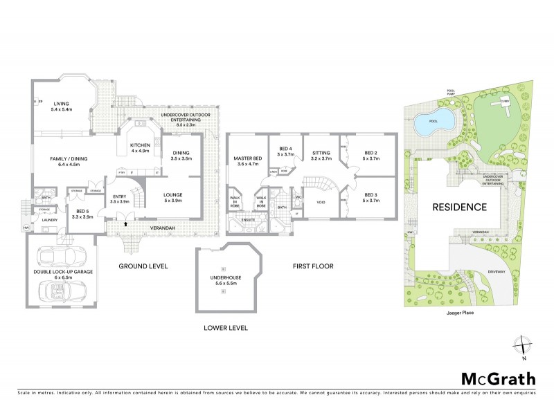 6 Jaeger Place, Woronora Heights NSW 2233 Floorplan