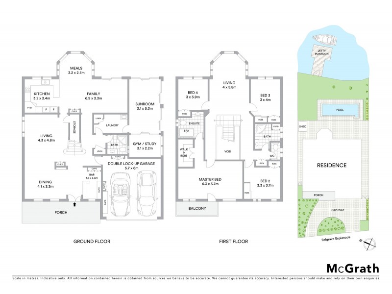 206 Belgrave Esplanade, Sylvania Waters NSW 2224 Floorplan
