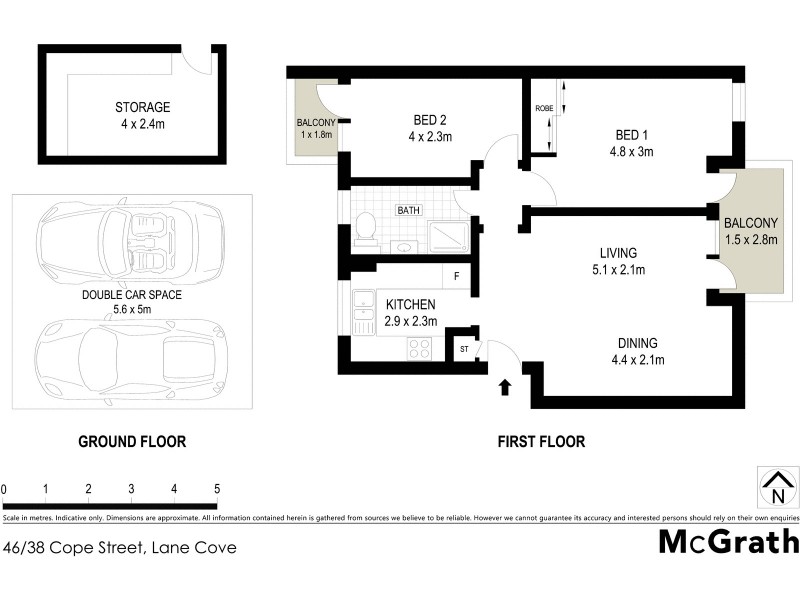 46/38 Cope Street, Lane Cove NSW 2066 Floorplan