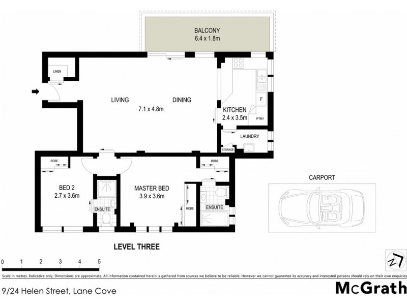 9/24 Helen Street, Lane Cove NSW 2066 Floorplan