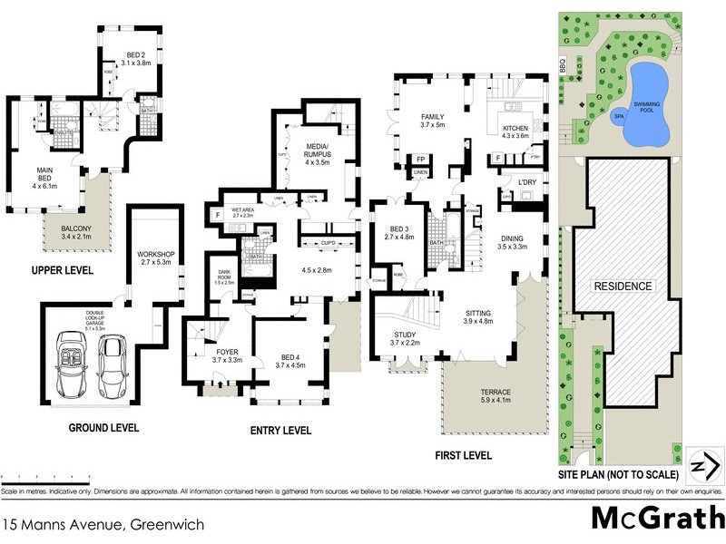 15 Manns Avenue, Greenwich NSW 2065 Floorplan