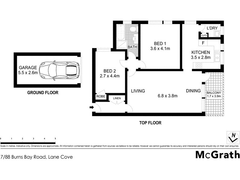 7/88 Burns Bay Road, Lane Cove NSW 2066 Floorplan