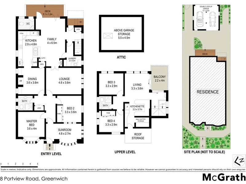 8 Portview Road, Greenwich NSW 2065 Floorplan