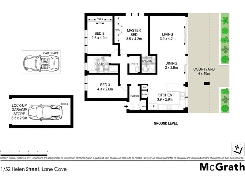 1/52 Helen Street, Lane Cove NSW 2066 Floorplan