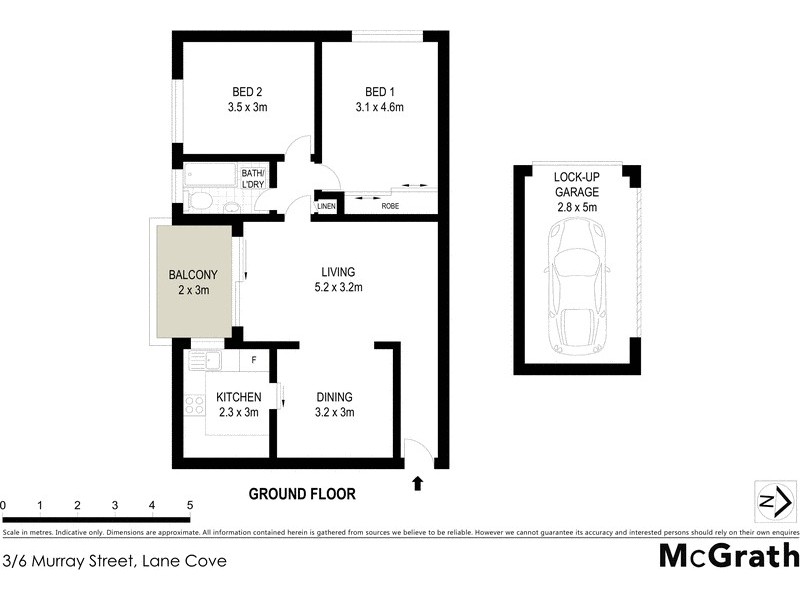 3/6 Murray Street, Lane Cove NSW 2066 Floorplan