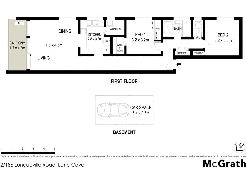 2/186 Longueville Road, Lane Cove NSW 2066 Floorplan
