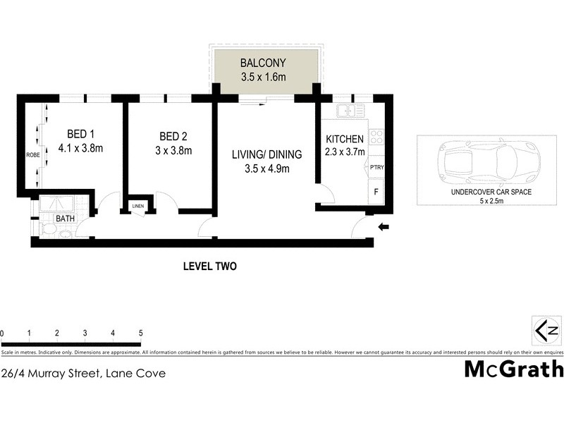 26/4 Murray Street, Lane Cove NSW 2066 Floorplan