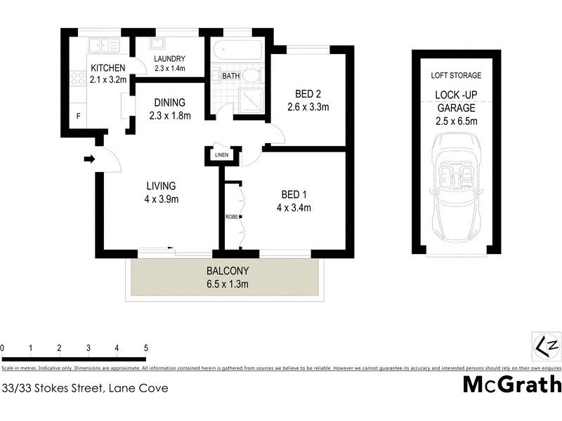 33/33 Stokes Street, Lane Cove NSW 2066 Floorplan