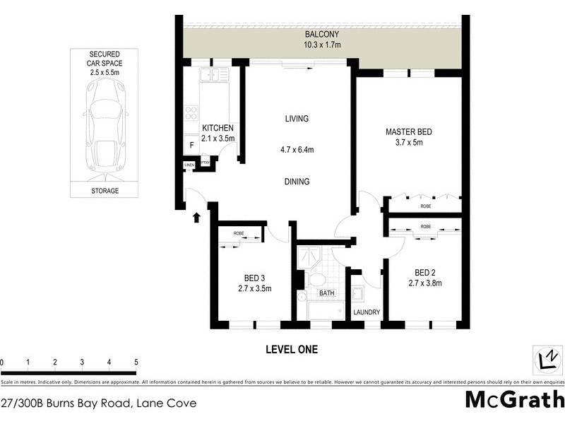 27/300B Burns Bay Road, Lane Cove NSW 2066 Floorplan
