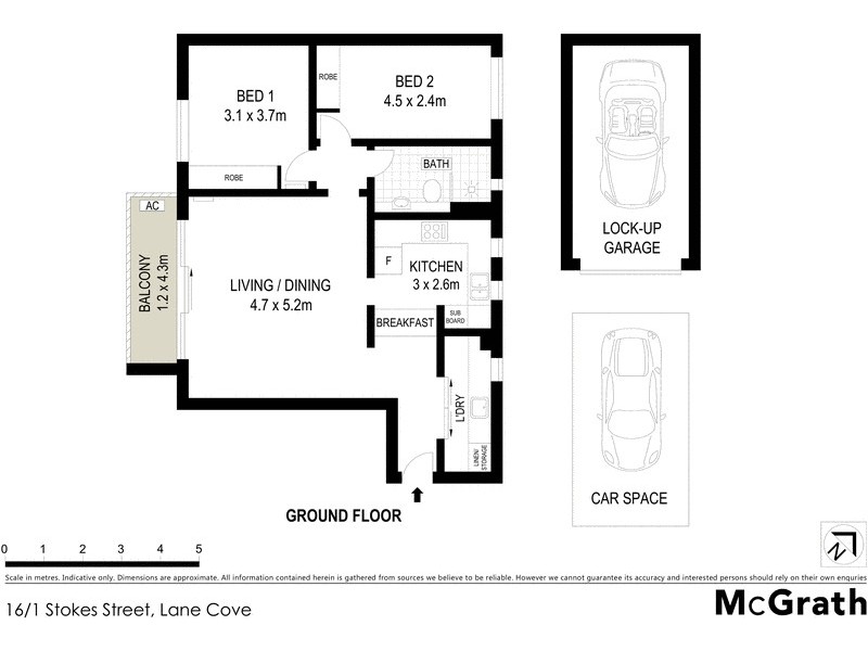 16/1 Stokes Street, Lane Cove NSW 2066 Floorplan