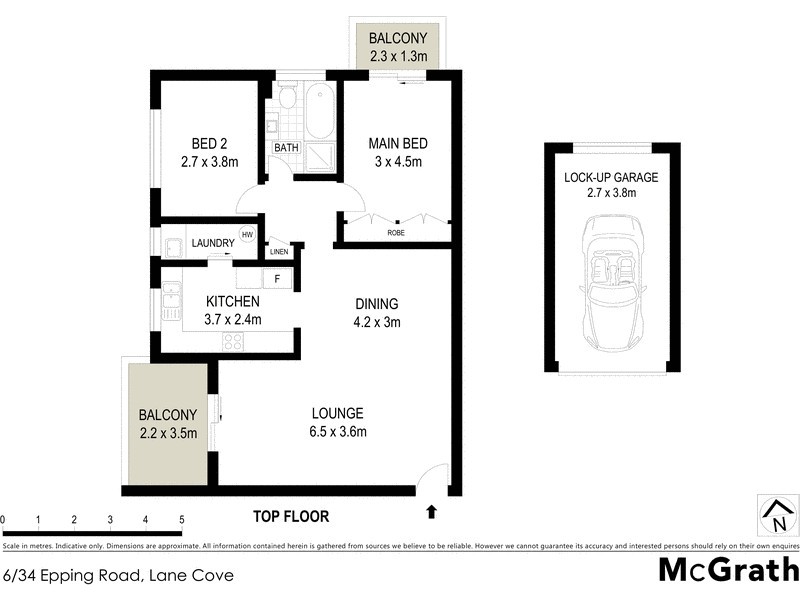 6/34 Epping Road, Lane Cove NSW 2066 Floorplan