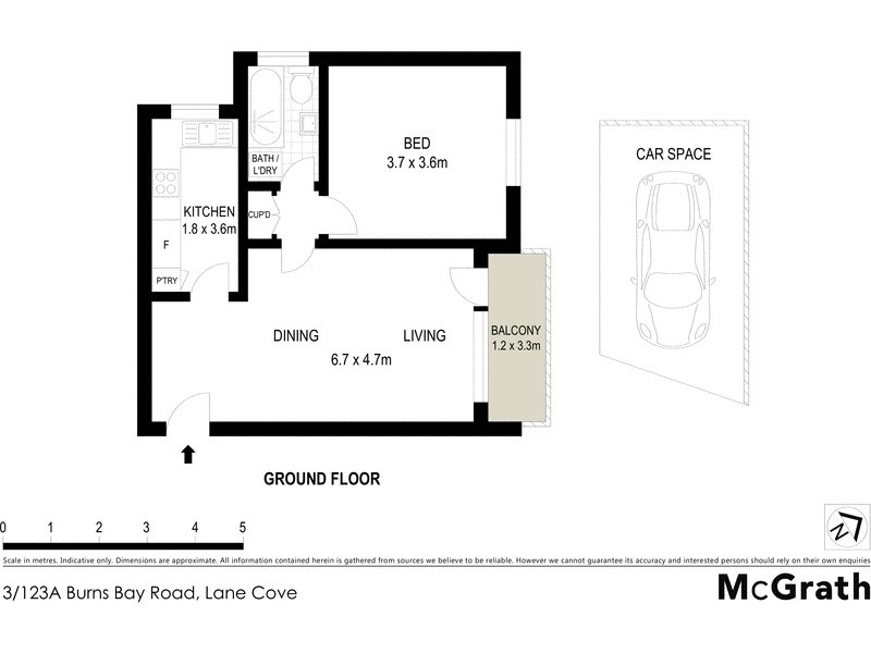3/123A Burns Bay Road, Lane Cove NSW 2066 Floorplan