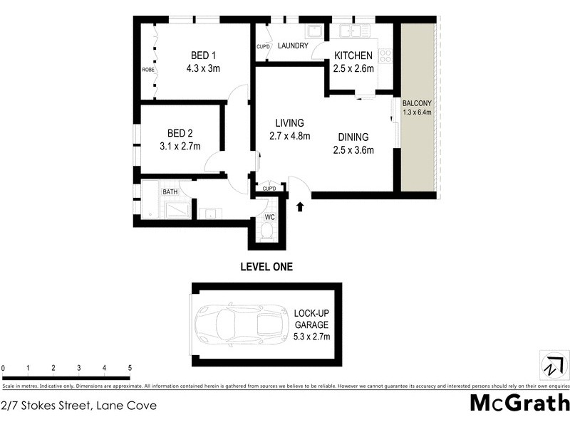 2/7 Stokes Street, Lane Cove NSW 2066 Floorplan