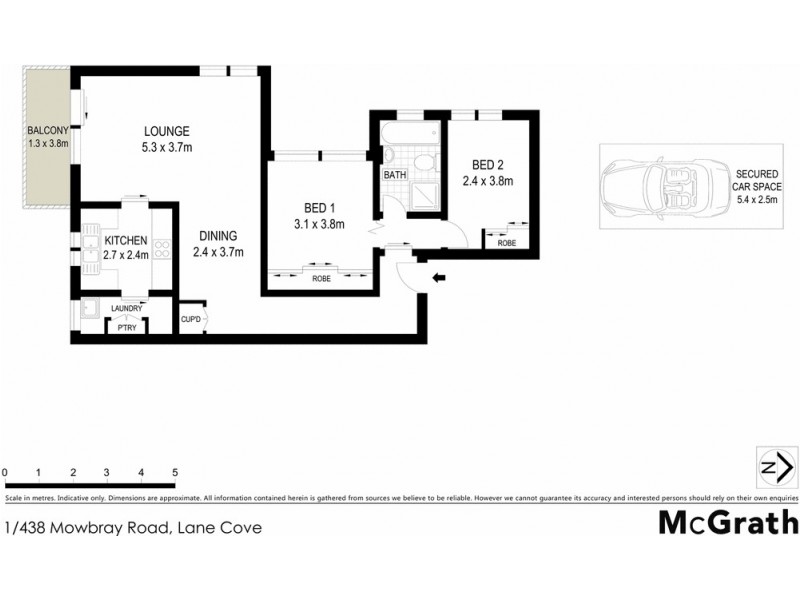 1/438 Mowbray Road, Lane Cove NSW 2066 Floorplan