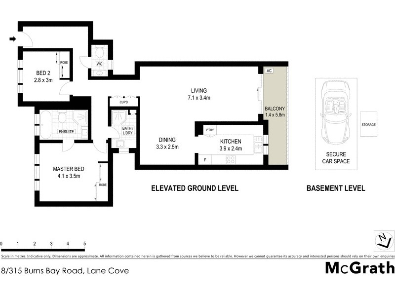 8/315 Burns Bay Road, Lane Cove NSW 2066 Floorplan