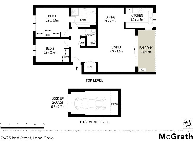 76/25 Best Street, Lane Cove NSW 2066 Floorplan
