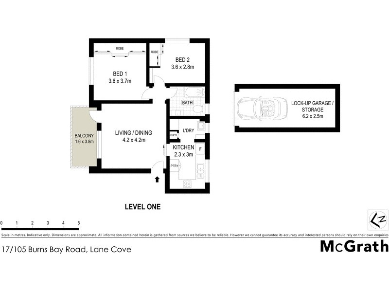 17/105  Burns Bay Road, Lane Cove NSW 2066 Floorplan