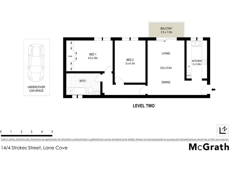 14/4 Stokes Street, Lane Cove NSW 2066 Floorplan